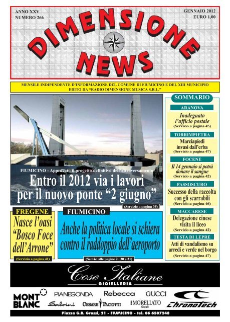 266-Gennaio 2012.pdf - Radio Dimensione Musica