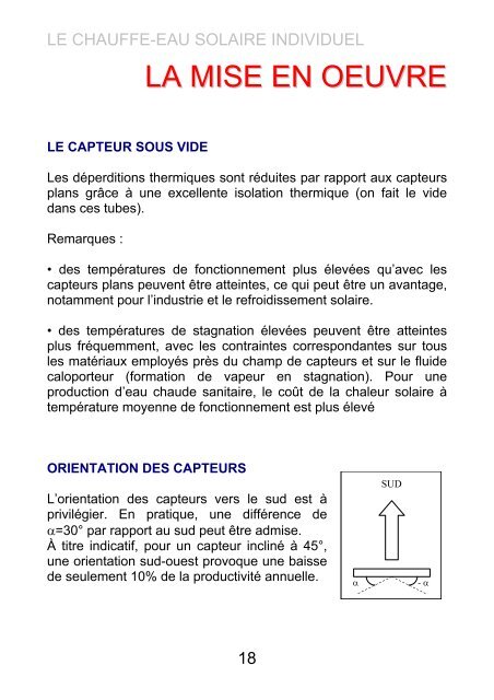 Eau chaude sanitaire solaire - Espace Info Energie Pays de la Loire