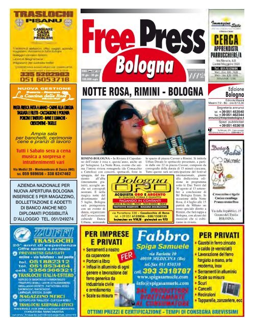 Auto - FREE PRESS BOLOGNA