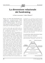 La dimensione relazionale del fundraising - Valerio Melandri