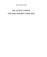 DIE LETZTE CHANCE FÜR EINE ZUKUNFT OHNE NOT