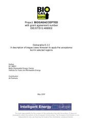 Project: BIOGASACCEPTED with grant agreement number EIE/07 ...