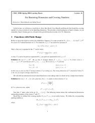 Fat Shattering Dimension and Covering Numbers 1 Functions with ...