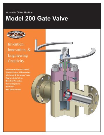 Model 200 Gate Valve - Worldwide Oilfield Machine, Inc