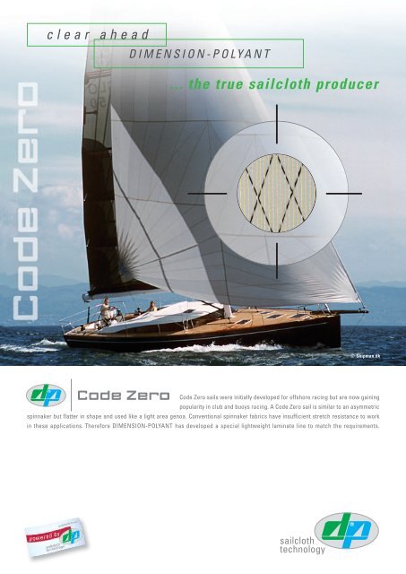 PDF Document 444 KB - Sailcloth Technology by DIMENSION ...