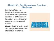 Chapter 41. One-Dimensional Quantum Mechanics - Physics