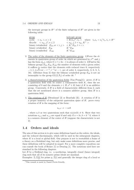 The Arithmetic of Quaternion Algebra