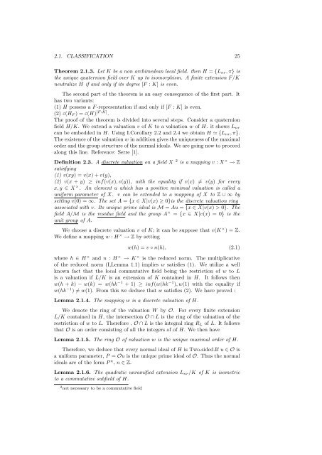 The Arithmetic of Quaternion Algebra