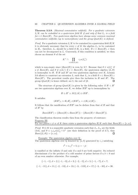 The Arithmetic of Quaternion Algebra
