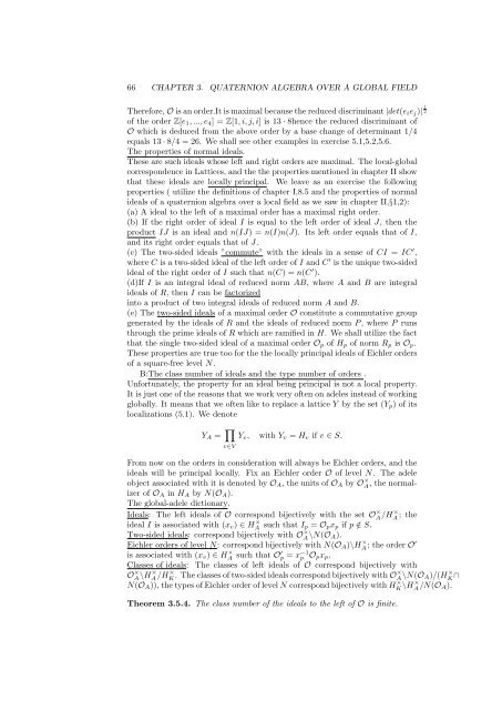 The Arithmetic of Quaternion Algebra