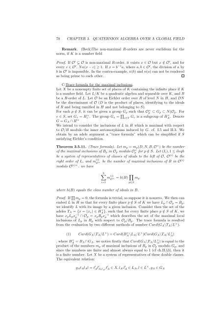 The Arithmetic of Quaternion Algebra