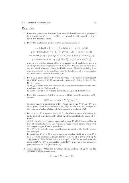 The Arithmetic of Quaternion Algebra