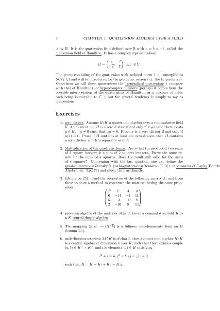 The Arithmetic of Quaternion Algebra