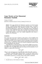 Gauge theories on four dimensional Riemannian manifolds