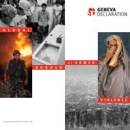 Global Burden of Armed Violence - The Geneva Declaration on ...