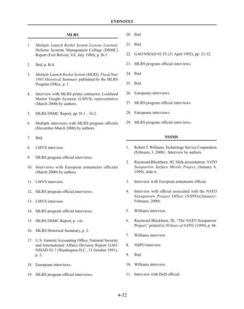 Transatlantic Armaments Cooperation - Federation of American ...