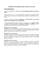 CURRICOLO DI MEDIA EDUCATION (3-14 ANNI) Scuola ... - Cremit