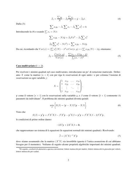 Appunti di Econometria - Tommaso Nannicini
