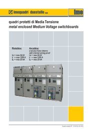 quadri protetti di Media Tensione metal enclosed Medium Voltage ...