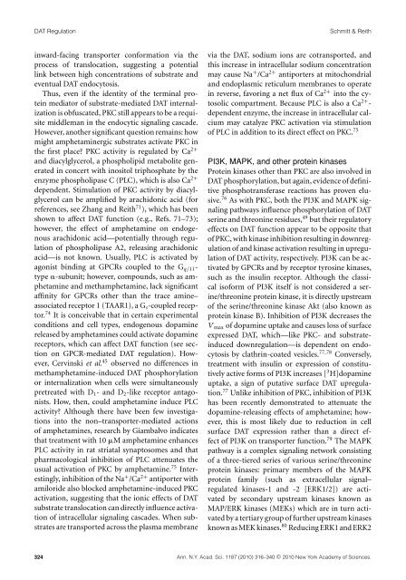 Regulation of the dopamine transporter - Addiction Research ...