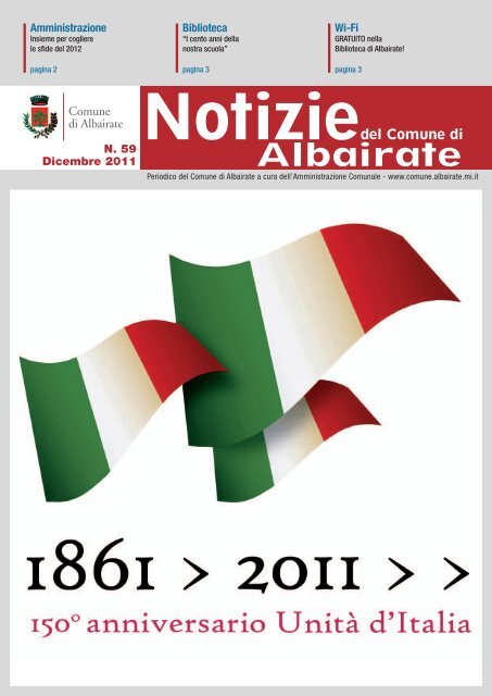 Notiziario dicembre 2011 - Comune di Albairate