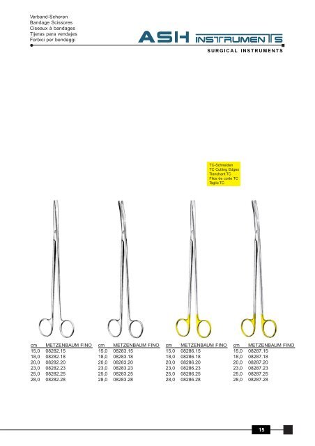 Scheren Scissors Ciseaux Tijeras Forbici - Ash Instruments