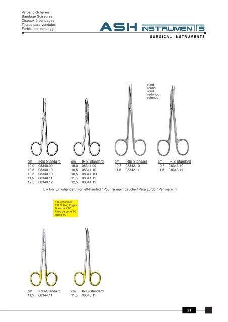 Scheren Scissors Ciseaux Tijeras Forbici - Ash Instruments