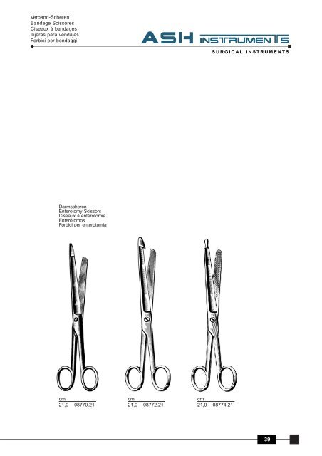 Scheren Scissors Ciseaux Tijeras Forbici - Ash Instruments