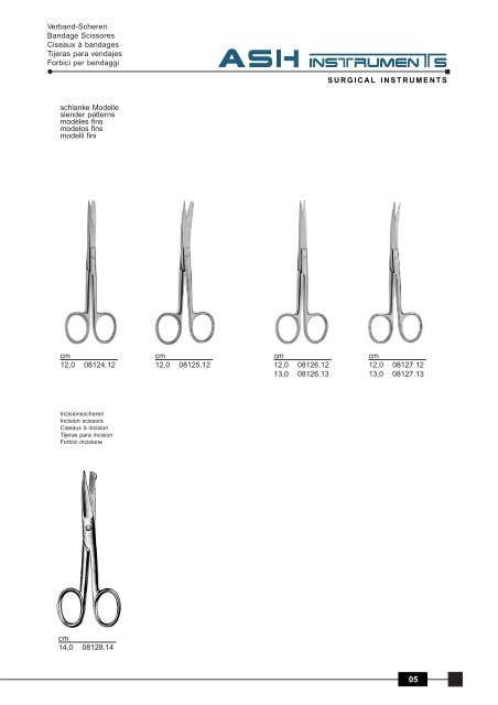 Scheren Scissors Ciseaux Tijeras Forbici - Ash Instruments