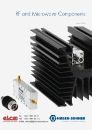 RF and Microwave Components - elcon electronic GmbH