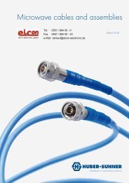 Microwave cables and assemblies - elcon electronic GmbH