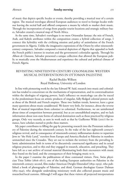 AMS Philadelphia 2009 Abstracts - American Musicological Society