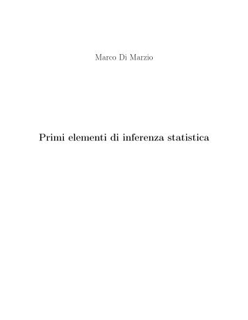Primi elementi di inferenza statistica - Metodi quantitativi e teoria ...