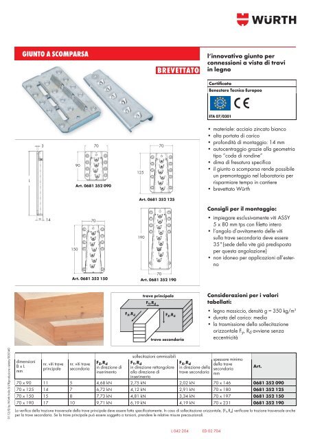 ADT38616 Giunto di supporto / guida Blue Print