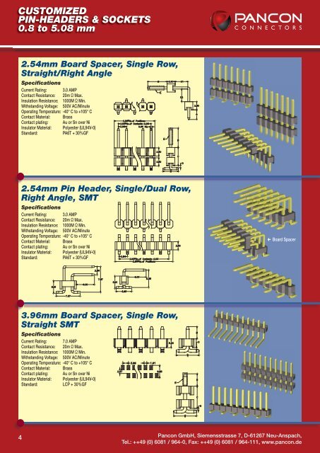 2.00mm Pin Header, Dual Row, SMT - Elcon