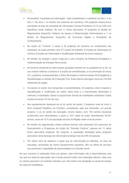 Relatório Anual de Execução Mais Centro 2009 - Mais