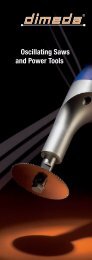 Oscillating Saws and Power Tools - Dimeda Instrumente GmbH