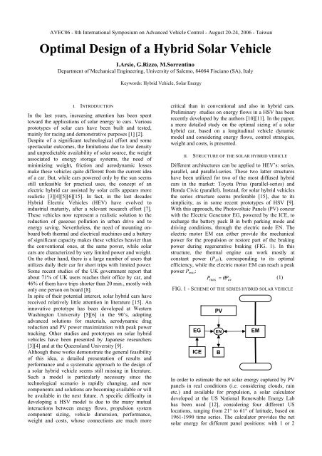 hybrid cars mechanical engineering