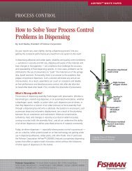How to Solve Your Process Control Problems in Dispensing