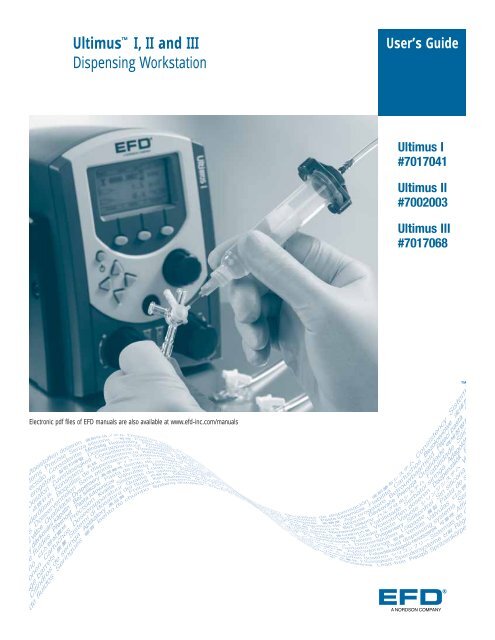 Ultimus™ I, II and III Dispensing Workstation - Nordson EFD