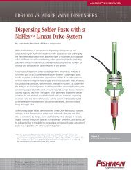 Dispensing Solder Paste with a NoFlex™ Linear Drive System