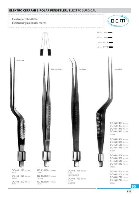 GENEL CERRAHİ ALETLER pENSETLER