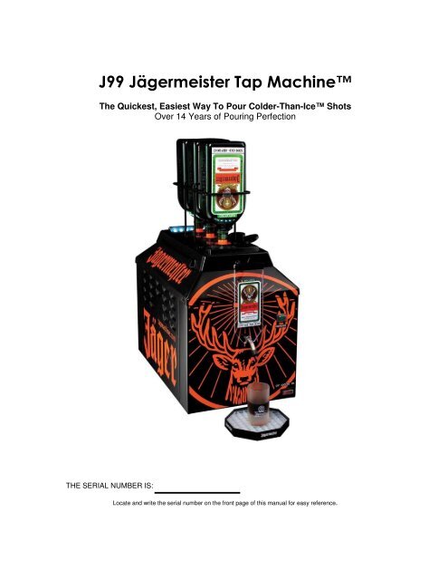 GitHub - tenshi42/JagerMachine: Restoration of an old professional  Jagermeister Tap Machine