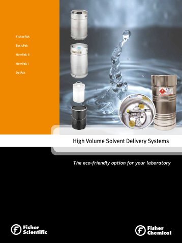 High Volume Solvent Delivery Systems The eco ... - Fisher Scientific
