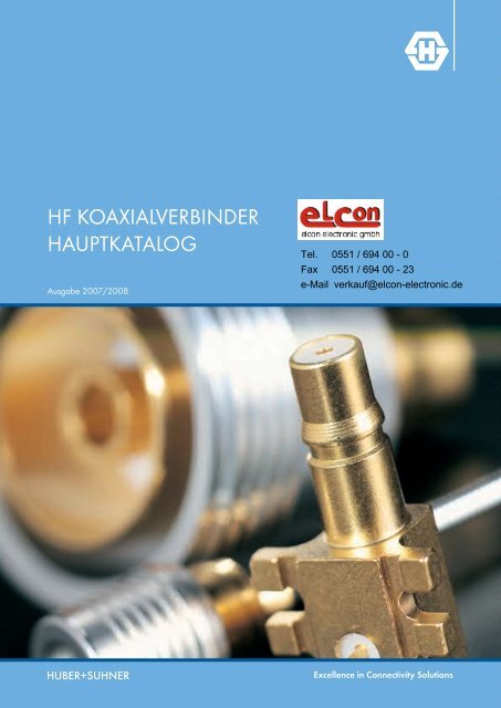 HF KOAXIALVERBINDER HAUPTKATALOG - Elcon