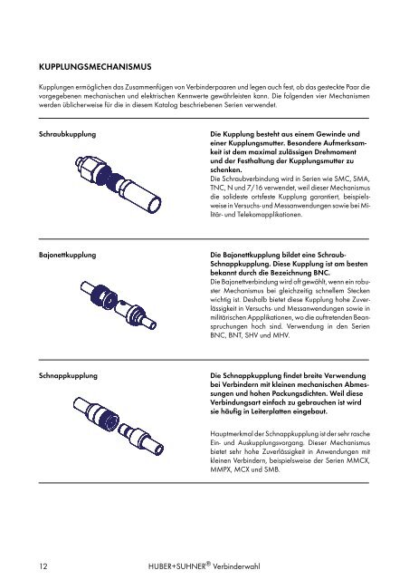 HF KOAXIALVERBINDER HAUPTKATALOG - Elcon