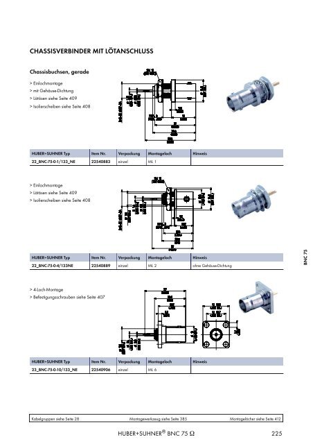 HF KOAXIALVERBINDER HAUPTKATALOG - Elcon