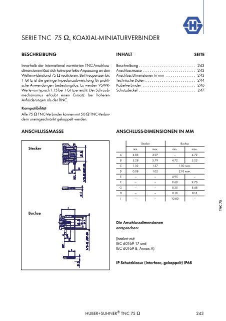 HF KOAXIALVERBINDER HAUPTKATALOG - Elcon