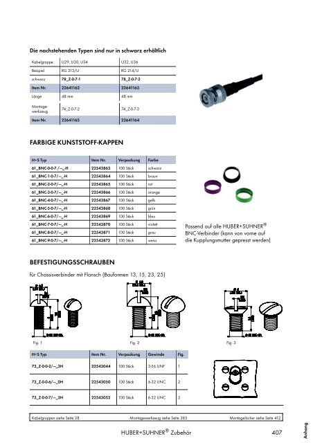 HF KOAXIALVERBINDER HAUPTKATALOG - Elcon