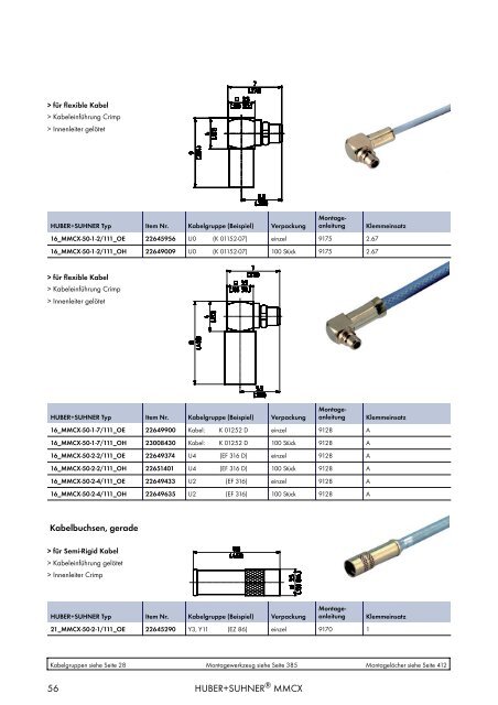 HF KOAXIALVERBINDER HAUPTKATALOG - Elcon